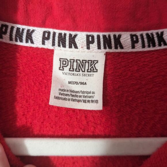 Victoria Secret PINK oversize Quarter Zip Sweatshirt - Picture 2 of 3